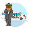 Limousine Pickup 6 Illustration from UX Colors Set