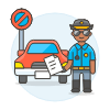 Traffic Police 3 Illustration from UX Colors Set