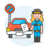 Traffic Police 4 Illustration from UX Colors Set