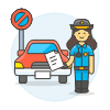 Traffic Police 5 Illustration from UX Colors Set