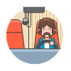 Truck Driver 1 Illustration from UX Colors Set
