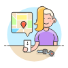 Driver App 4 Illustration from UX Colors Set