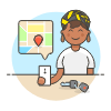 Driver App 5 Illustration from UX Colors Set