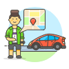 Pickup Point 3 Illustration from UX Colors Set