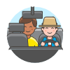 Taxi Driver 1 Illustration from UX Colors Set