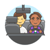 Taxi Driver 2 Illustration from UX Colors Set