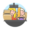Taxi Driver 4 Illustration from UX Colors Set