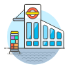 Subway Entrance Illustration from UX Colors Set