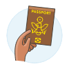Passport 3 Illustration from UX Colors Set