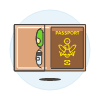 Passport Cover Illustration from UX Colors Set