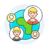 International Network 1 Illustration from UX Colors Set