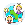 International Network 4 Illustration from UX Colors Set