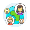 International Network 5 Illustration from UX Colors Set