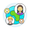 International Network 7 Illustration from UX Colors Set