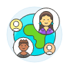 International Network 9 Illustration from UX Colors Set
