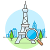 Landmark Info Illustration from UX Colors Set