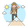 Avdenture Trip 1 Illustration from UX Colors Set