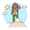 Avdenture Trip 6 Illustration from UX Colors Set