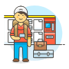 Bagpacker 2 Illustration from UX Colors Set