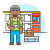 Bagpacker 3 Illustration from UX Colors Set