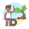 Beach Trip 6 Illustration from UX Colors Set