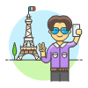 Eifel Selfie 2 Illustration from UX Colors Set