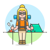 Hiking Trip 2 Illustration from UX Colors Set