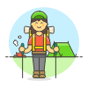 Hiking Trip 3 Illustration from UX Colors Set