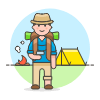 Hiking Trip 4 Illustration from UX Colors Set