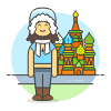Moscow Cathedral 6 Illustration from UX Colors Set