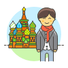 Moscow Trip 3 Illustration from UX Colors Set