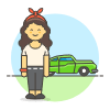 Car Driver 6 Illustration from UX Colors Set