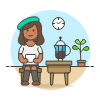 Coffee Lover 4 Illustration from UX Colors Set