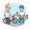 Cyclist 1 1 Illustration from UX Colors Set