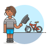 Cyclist 2 5 Illustration from UX Colors Set