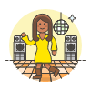 Disco Dancer 4 Illustration from UX Colors Set