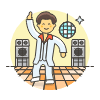 Disco Dancer 5 Illustration from UX Colors Set