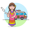 Hippie 1 2 Illustration from UX Colors Set