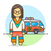 Hippie 1 5 Illustration from UX Colors Set