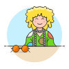 Hippie 2 4 Illustration from UX Colors Set