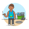 Hoarder 1 2 Illustration from UX Colors Set
