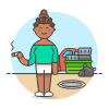 Hoarder 1 4 Illustration from UX Colors Set