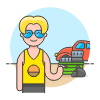 Hoarder 2 3 Illustration from UX Colors Set
