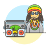 Regae Style 3 Illustration from UX Colors Set