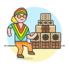 Reggae Dance 1 Illustration from UX Colors Set