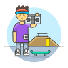 Skater 1 6 Illustration from UX Colors Set