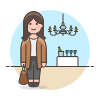 Stylist Person 2 Illustration from UX Colors Set