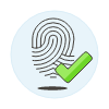 Fingerprint Pass Illustration from UX Colors Set