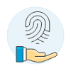 Fingerprint Share 2 Illustration from UX Colors Set