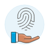 Fingerprint Share 3 Illustration from UX Colors Set